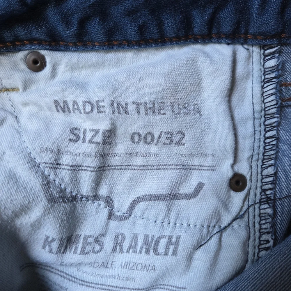 Kimes Ranch Blue Ankle Jeans with Orange Stitching - Picture 4 of 4